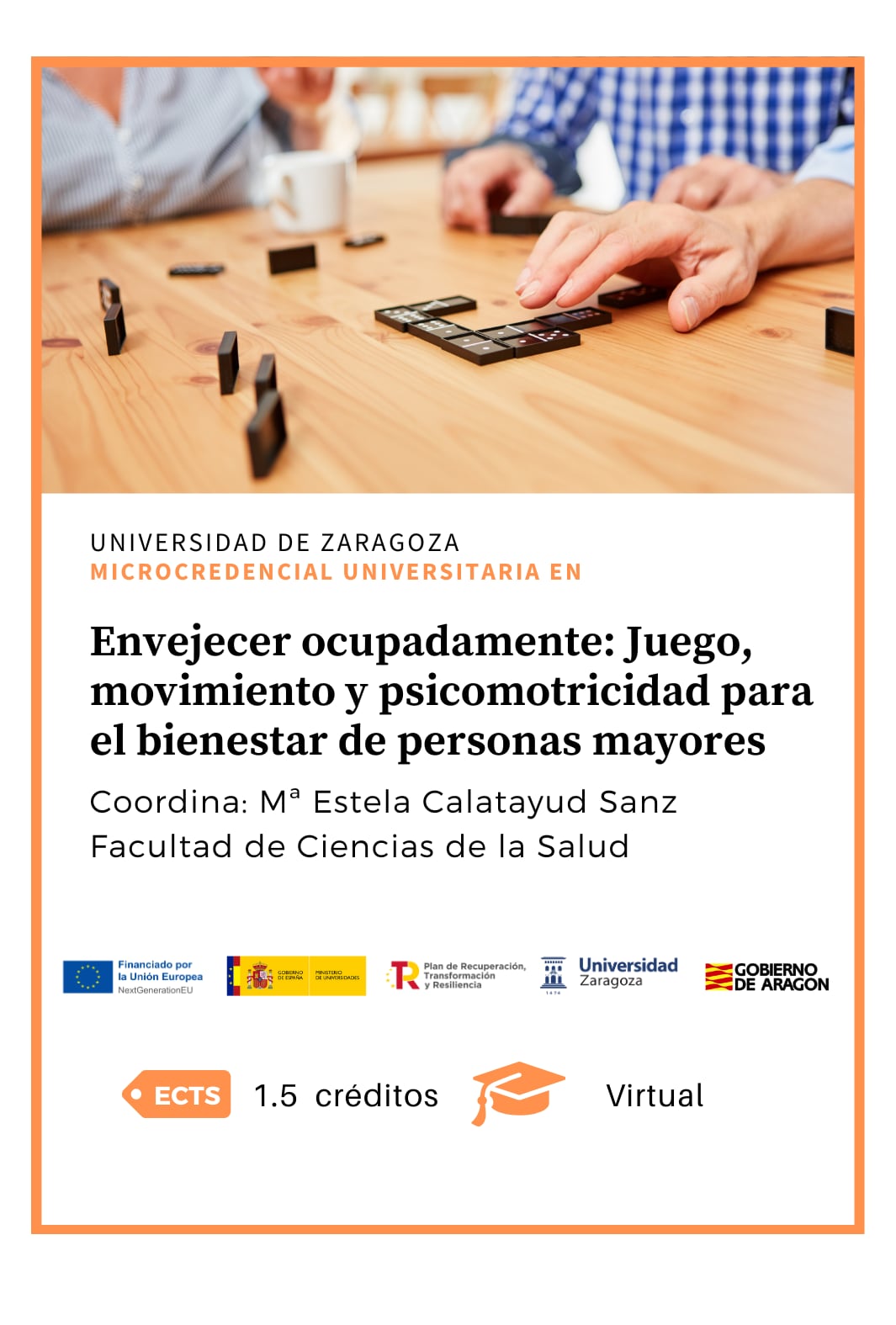 1503 Envejecer ocupadamente: Juego, movimiento y psicomotricidad para el bienestar de personas mayores
