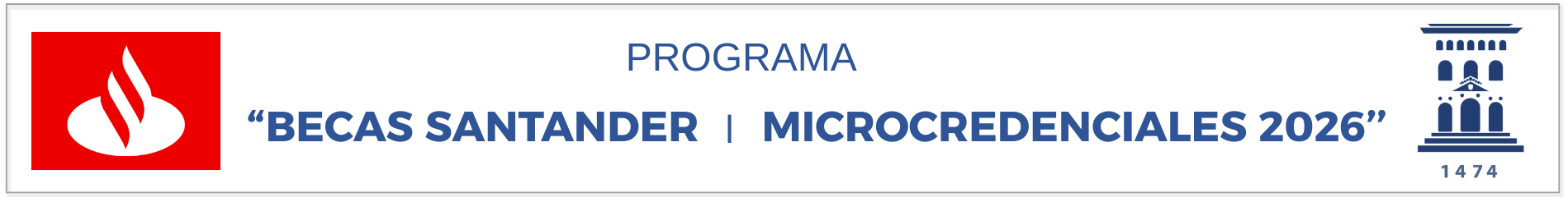 Becas Santander I Microcredenciales 2026